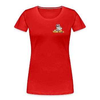 Sport, Wiltsch, Cool, Schweiz, - Frauen Premium Bio T-Shirt - Rot - Vorne - Mia (176cm)