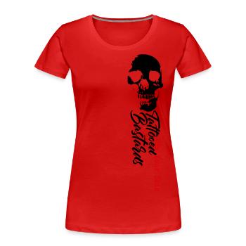 tattoo bastard skull ink Keep Calm Tätowierung - Frauen Premium Bio T-Shirt - Rot - Vorne - Mia (176cm)