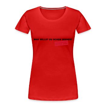 Ponctuation sauver des mariages! - T-shirt bio Premium Femme - rouge - Devant - Mia (176cm)