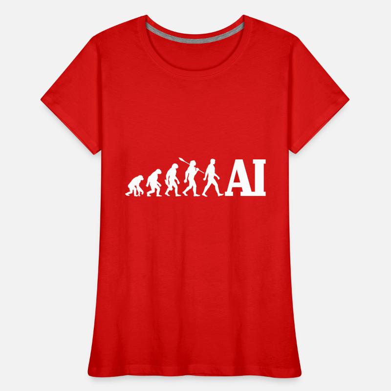 Evolution - Artificial Intelligence - AI Women's Premium Organic T-Shirt