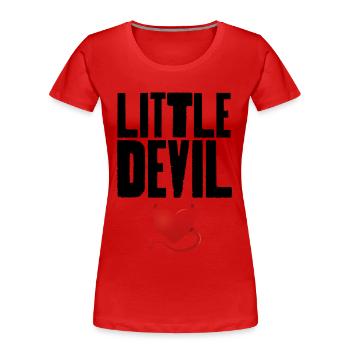 Little Devil - Women's Premium Organic T-Shirt - red - Front - Mia (176cm)