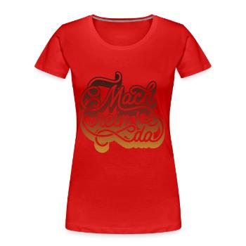 machreinda 04 - Women's Premium Organic T-Shirt - red - Front - Mia (176cm)