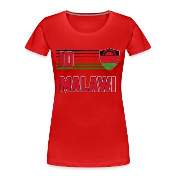 Malawi - T-shirt bio Premium Femme - rouge - Devant - Mia (176cm)