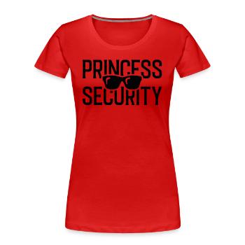 Sicherheit der Prinzessin - Frauen Premium Bio T-Shirt - Rot - Vorne - Mia (176cm)