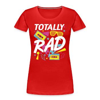 Total genial - Frauen Premium Bio T-Shirt - Rot - Vorne - Mia (176cm)