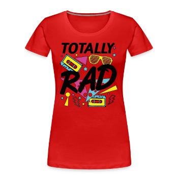 Total genial - Frauen Premium Bio T-Shirt - Rot - Vorne - Mia (176cm)