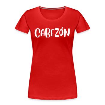 Kopf - Frauen Premium Bio T-Shirt - Rot - Vorne - Mia (176cm)