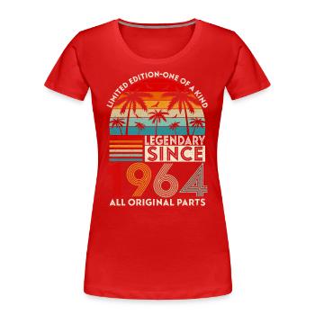Legendary since 1964 all original parts - Women's Premium Organic T-Shirt - red - Front - Mia (176cm)
