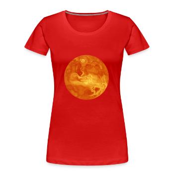 Venus, Planet des Jahres 2018 - Frauen Premium Bio T-Shirt - Rot - Vorne - Mia (176cm)