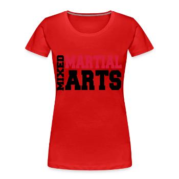 Mixed Martial Arts - Women's Premium Organic T-Shirt - red - Front - Mia (176cm)