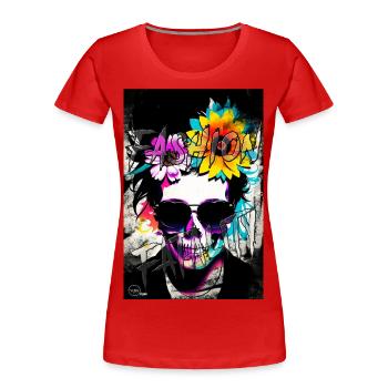 FASHION FATALITY 9 By Yume Origins - Women's Premium Organic T-Shirt - red - Front - Mia (176cm)