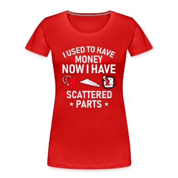 RC-Flugzeug RC-Flugzeug - Frauen Premium Bio T-Shirt - Rot - Vorne - Mia (176cm)