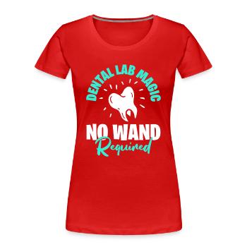 Dental technician Dental technician - Women's Premium Organic T-Shirt - red - Front - Mia (176cm)