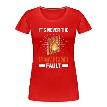 Netzwerkadministrator Systemadministrator Netzwerk - Frauen Premium Bio T-Shirt - Rot - Vorne - Mia (176cm)