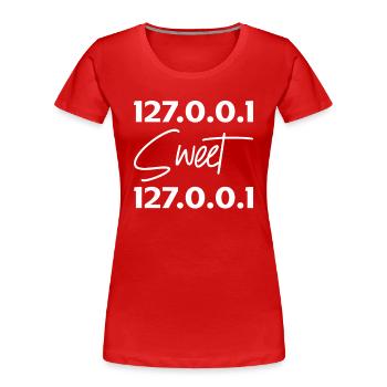 Netzwerkadministrator Systemadministrator Netzwerk - Frauen Premium Bio T-Shirt - Rot - Vorne - Mia (176cm)