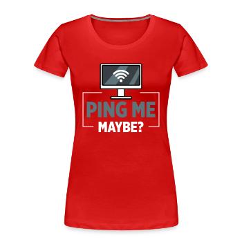 Netzwerkadministrator Systemadministrator Netzwerk - Frauen Premium Bio T-Shirt - Rot - Vorne - Mia (176cm)
