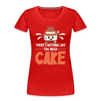 Cake Artist Cake Decorator Cake Decorator B - T-shirt bio Premium Femme - rouge - Devant - Mia (176cm)