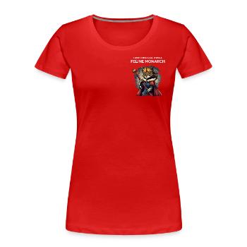 Funny Cat Parents - Women's Premium Organic T-Shirt - red - Front - Mia (176cm)