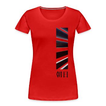 Schießen - Frauen Premium Bio T-Shirt - Rot - Vorne - Mia (176cm)
