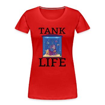 Aquaristik Aquarium Keeper Fishkeeper Salzwasser - Frauen Premium Bio T-Shirt - Rot - Vorne - Mia (176cm)