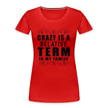 Arbre généalogique Historien de la famille Généalogie Généalogie - T-shirt bio Premium Femme - rouge - Devant - Mia (176cm)