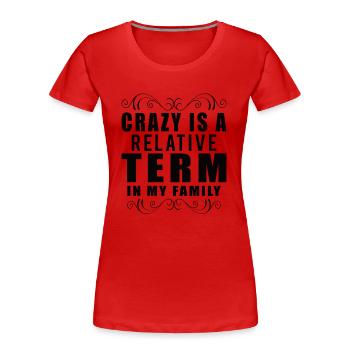 Arbre généalogique Historien de la famille Généalogie Généalogie - T-shirt bio Premium Femme - rouge - Devant - Mia (176cm)
