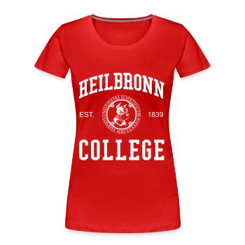 Collège Heilbronn École universitaire universitaire - T-shirt bio Premium Femme - rouge - Devant - Mia (176cm)