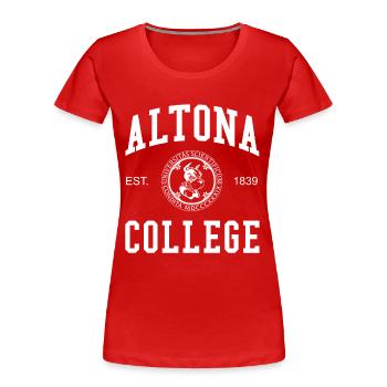 Hamburg Altona College Universität Schule Uni - Frauen Premium Bio T-Shirt - Rot - Vorne - Mia (176cm)