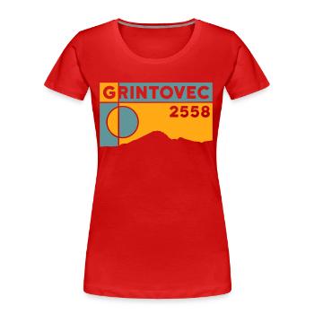 Grintovec Kranjska Gora Slovenia Hiking Souvenirs - Women's Premium Organic T-Shirt - red - Front - Mia (176cm)