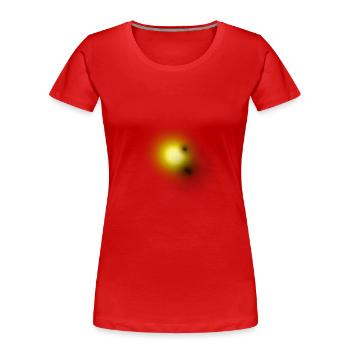 Sonne - Frauen Premium Bio T-Shirt - Rot - Vorne - Mia (176cm)