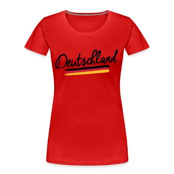 Germany - Germany - Federal Republic of Germany - Women's Premium Organic T-Shirt - red - Front - Mia (176cm)