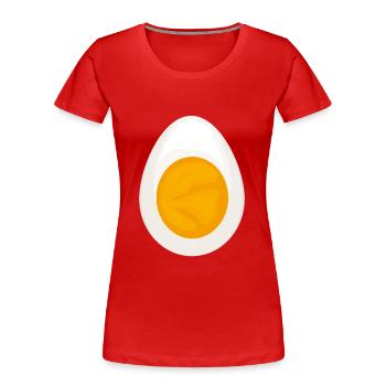 Egg Halloween Costume Funny Halloween - T-shirt bio Premium Femme - rouge - Devant - Mia (176cm)