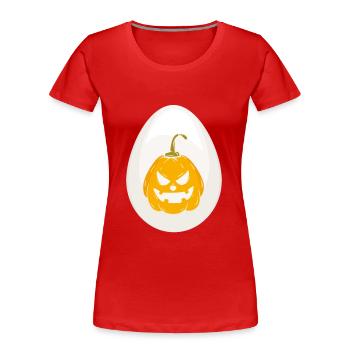 Egg Halloween Costume Funny Halloween - T-shirt bio Premium Femme - rouge - Devant - Mia (176cm)