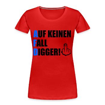 Certainement pas digga - T-shirt bio Premium Femme - rouge - Devant - Mia (176cm)