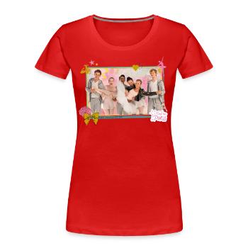 Find me in Paris Charaktere - Frauen Premium Bio T-Shirt - Rot - Vorne - Mia (176cm)