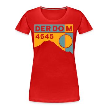 The Dom Mountain Hiking Mountain Tour High Tour Souvenir - Women's Premium Organic T-Shirt - red - Front - Mia (176cm)