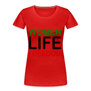 Women life freedom - T-shirt bio Premium Femme - rouge - Devant - Mia (176cm)