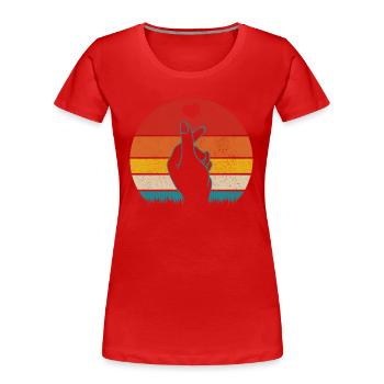 K-Pop Fan Geschenk Koreanische Popmusik - Frauen Premium Bio T-Shirt - Rot - Vorne - Mia (176cm)
