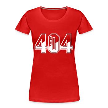 Atlanta Georgia - Frauen Premium Bio T-Shirt - Rot - Vorne - Mia (176cm)
