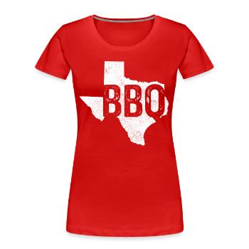 Texas - T-shirt bio Premium Femme - rouge - Devant - Mia (176cm)