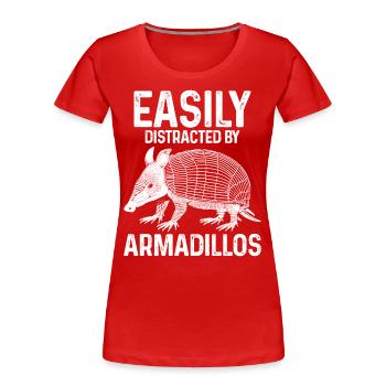 Tatou - T-shirt bio Premium Femme - rouge - Devant - Mia (176cm)