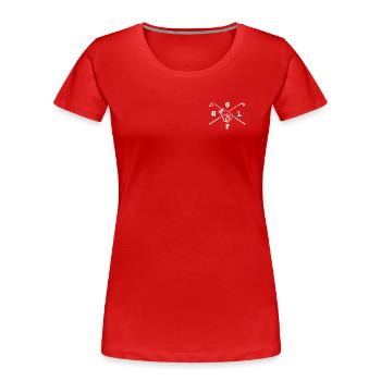 Golf - T-shirt bio Premium Femme - rouge - Devant - Mia (176cm)
