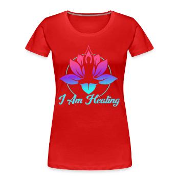 Reiki Symbol Reiki Meister Reiki Kristall Geschenk - Frauen Premium Bio T-Shirt - Rot - Vorne - Mia (176cm)