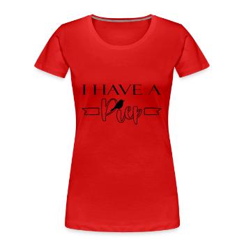 Bird Watching - I Have A Piep - Birdie Saying - Frauen Premium Bio T-Shirt - Rot - Vorne - Mia (176cm)