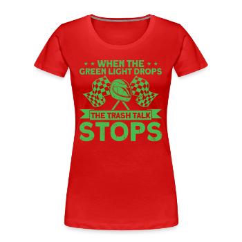 Drag Race Car Racing Drag Racing Gift - Women's Premium Organic T-Shirt - red - Front - Mia (176cm)