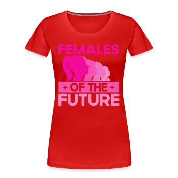 Gleichberechtigung der Geschlechter Rechte der Fra - Frauen Premium Bio T-Shirt - Rot - Vorne - Mia (176cm)