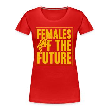 Gleichberechtigung der Geschlechter Rechte der Fra - Frauen Premium Bio T-Shirt - Rot - Vorne - Mia (176cm)