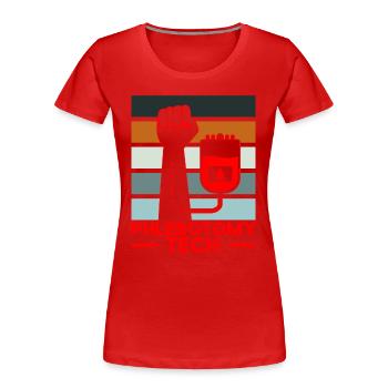 Phlebotomie Blutabnahme Phlebotomist Tech Geschenk - Frauen Premium Bio T-Shirt - Rot - Vorne - Mia (176cm)