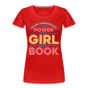 Rechte der Frauen Ermächtigung Feministisch Gesche - Frauen Premium Bio T-Shirt - Rot - Vorne - Mia (176cm)