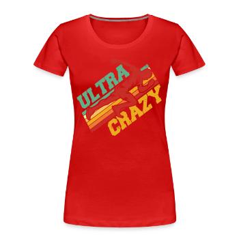 Ultramarathon Ultramarathonläufer Marathonläufer G - Frauen Premium Bio T-Shirt - Rot - Vorne - Mia (176cm)